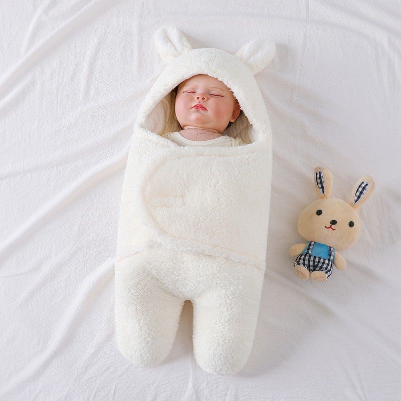 Thick Baby Swaddle Blanket for Newborns - Autumn/Winter Warm Wrap with Anti-Startle Design