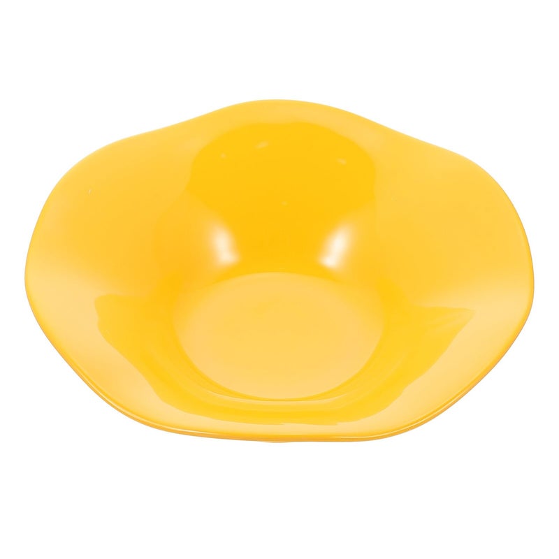 Melamine Wavy Edge Dessert Bowl Reusable for Salad Smoothie Fruit and Ice Cream Serving - Image 2