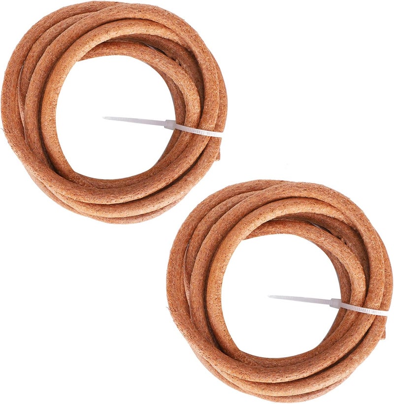 Leather Sewing Machine Belt, Treadle Sewing Machine Parts 2Pcs Sewing Machine Belts Leather Drive Treadle Parts Replacement Sewing Machine Belt with Crochet for Home - Image 1