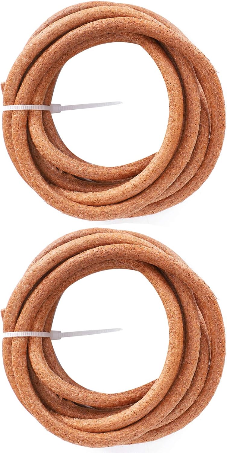 Leather Sewing Machine Belt, Treadle Sewing Machine Parts 2Pcs Sewing Machine Belts Leather Drive Treadle Parts Replacement Sewing Machine Belt with Crochet for Home - Image 5