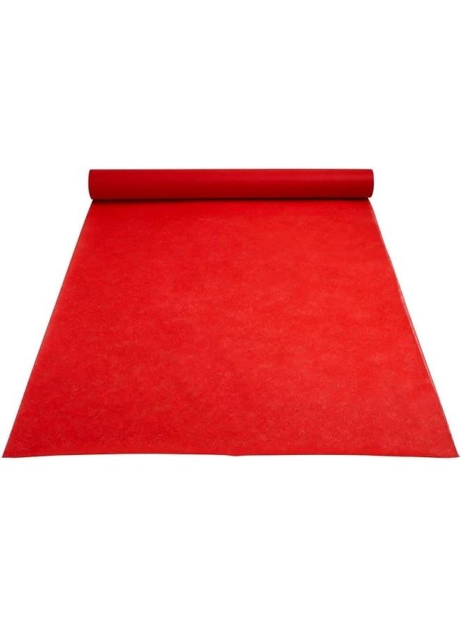 BPA® Red Carpet Runner - Runner - Essential Hollywood and Christmas Party Decoration, Runway Rug, Suitable for Indoor or Outdoor Party Decoration - Red, 3 x 100 Feet (40gsm Thickness) - Image 1