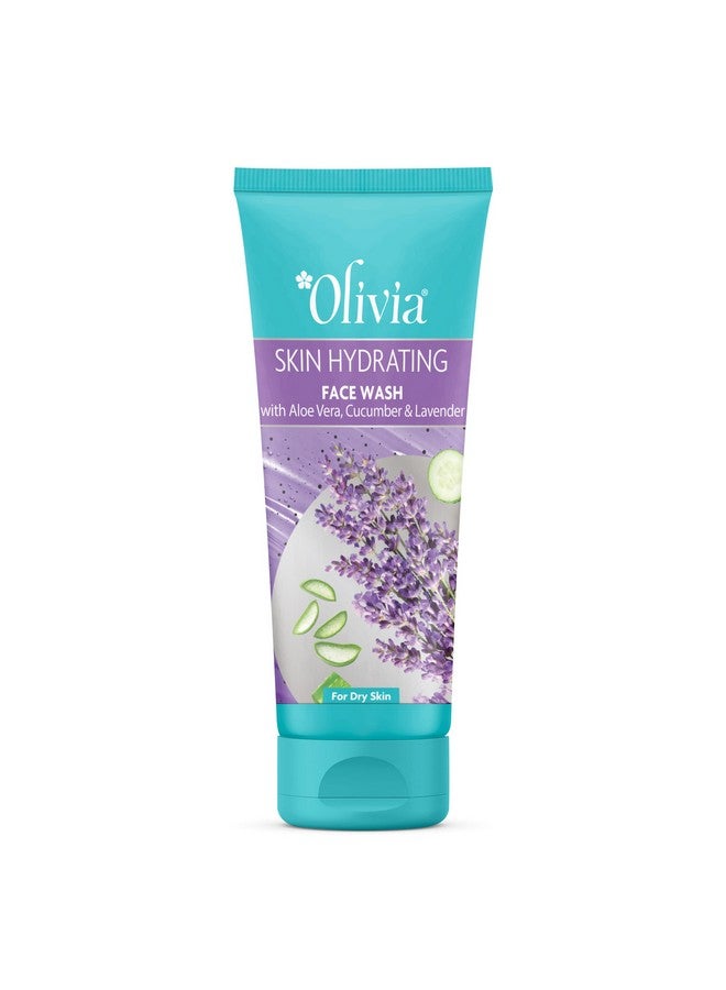 Olivia Hydrating Face Wash With Aloe Vera Cucumber And Lavender | Face Wash For Dry Skin, Normal Skin & Sensitive Skin | Gently Cleanses Skin From Dirt & Oil, Paraben Free - 100Ml - Image 1