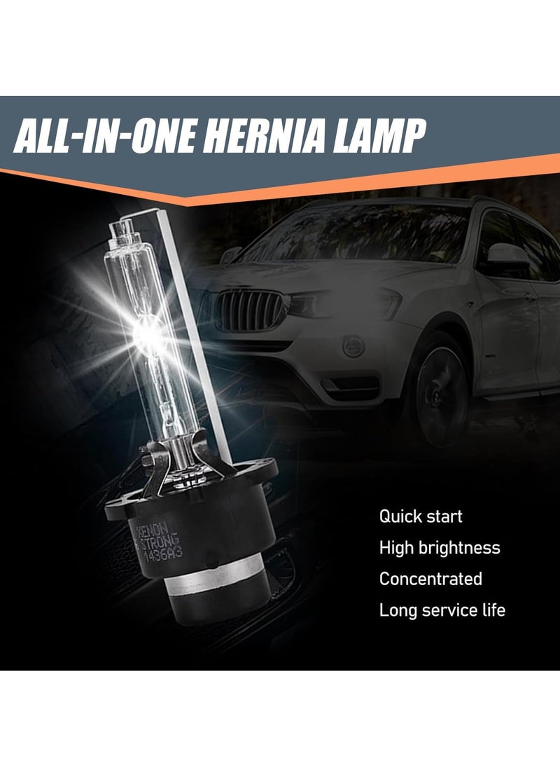 Generic Car D2S HID Xenon Bulbs, 6000K Cool White Super Bright, Metal Snap Ring and Base, Plug and Play, High Beam/Low Beam Replacement, Universal Fit for Cars, 2 PCS  - Image 3