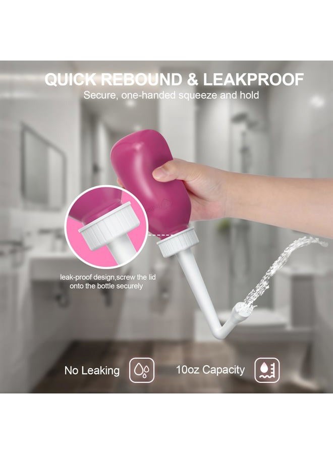 HeTaiDa زجاجة بيري للعناية بعد الولادة، زجاجة للعناية بالمنطقة الحساسة للأمهات الجدد، زجاجة بيري سعة 10 أونصات للاستخدام المقلوب لاستعادة ما بعد الولادة، بيديت محمولة للنساء - Image 3