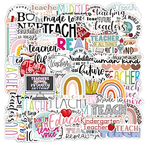 CAKOLINK Vinyl Waterproof Stickers 50 Pcs - Perfect for Laptops, Water Bottles & Notebooks - Teacher Appreciation Gifts in Bulk - Image 1