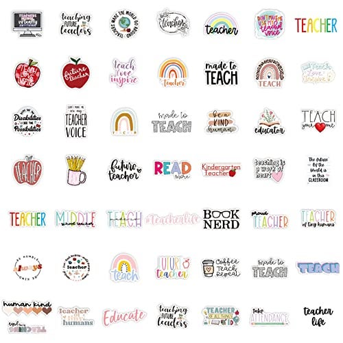 CAKOLINK Vinyl Waterproof Stickers 50 Pcs - Perfect for Laptops, Water Bottles & Notebooks - Teacher Appreciation Gifts in Bulk - Image 3