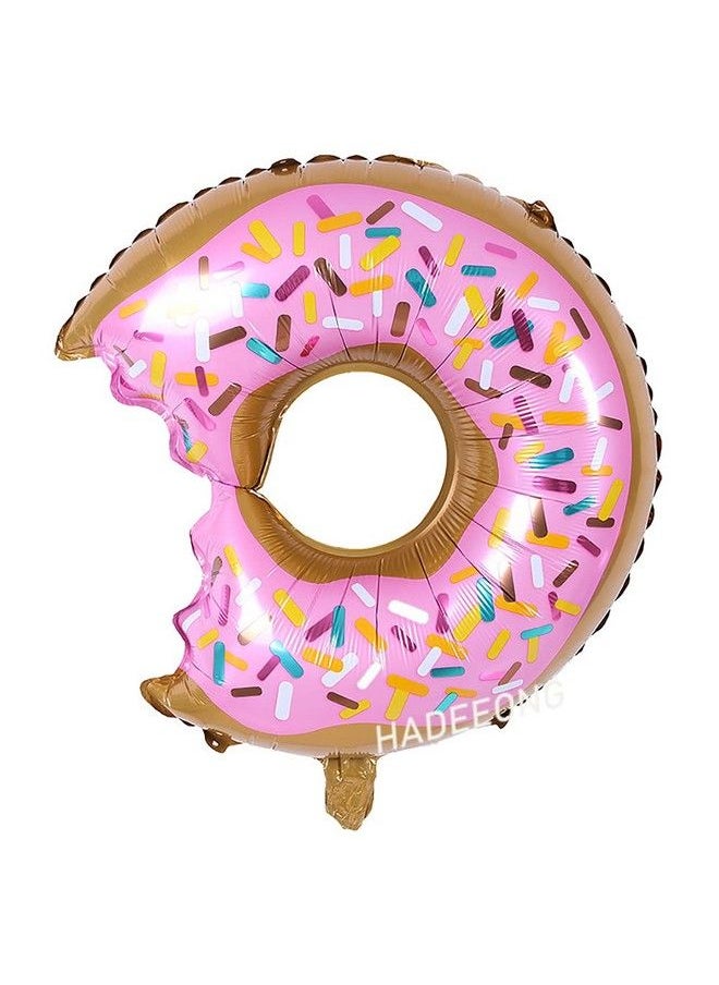 Generic - 6Pcs Big Donut Foil Balloons Large Mylar Doughnut Balloons For Kids Birthday Party Wedding Decoration Baby Shower Donut Time - Image 1