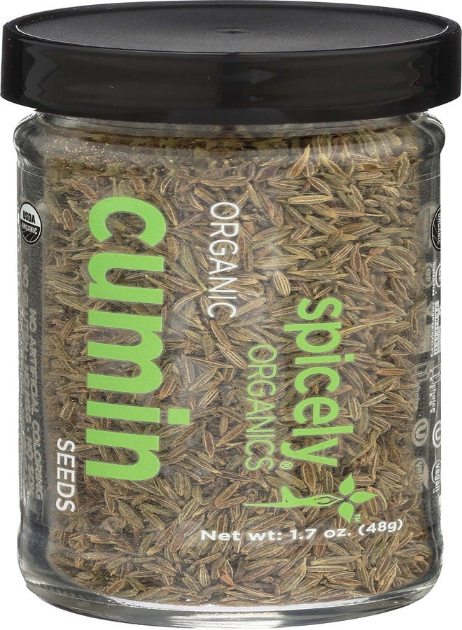 SPICELY Organic Cumin Seeds Whole, 1.8 OZ - Image 1
