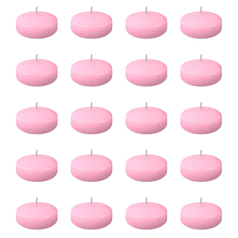 20 Pieces Floating Candles Pink15 Hour Burning Small Floating Candles Centerpiece for Special Night PoolPartyChristmasWeddingCylinder Vases