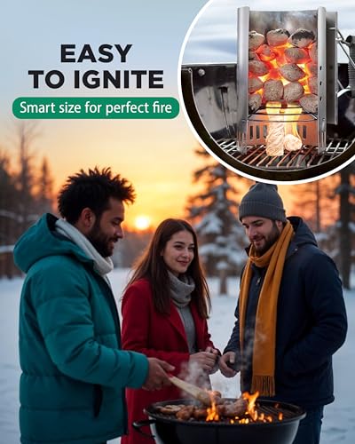 WH 370 قطعة من مشعل النار الطبيعي لمدفأة داخلية - صندوق كبير 10 رطل - مشعلات فحم طويلة الاحتراق - مشعلات خالية من الرائحة لمدفأة الخشب، المدخنة، نيران المخيم والشواء - اشتعال سريع - Image 3