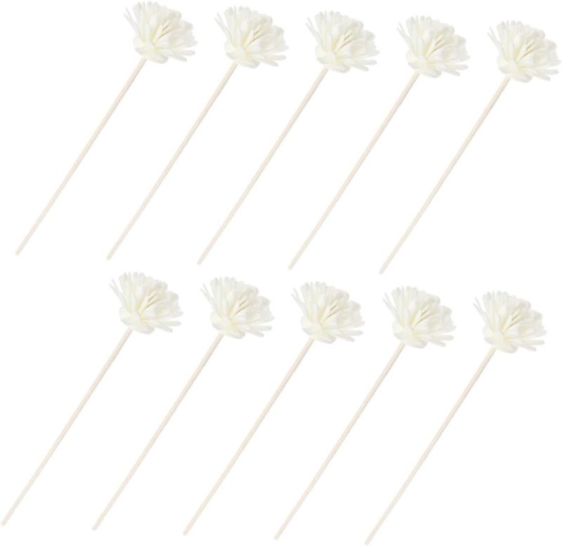 Amosfun 10pcs Simulated Chrysanthemum Aromatherapy Sticks Home Luxury Scent Refill Essential Oil Diffusers - Image 1