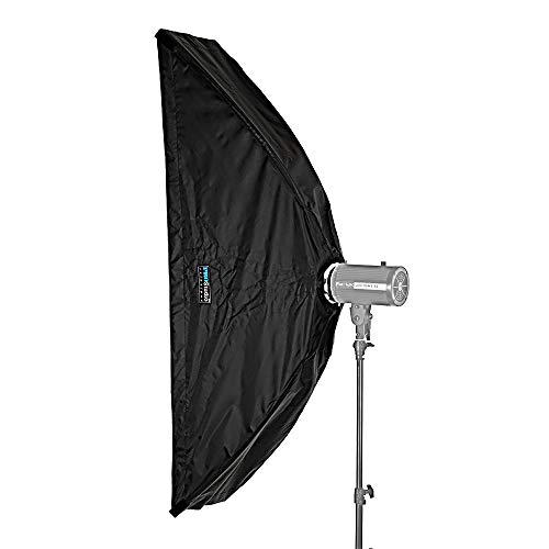 Fotodiox صندوق ضوء الجمال EZ Pro من Pro Studio Solutions 12"x56" مع حلقة سرعة، لبلكار، وايت لايتنينغ، إضاءة، X800، X1600، X3200 ضوء فلاش ستروب، حلقة سرعة، صندوق ناعم - Image 3