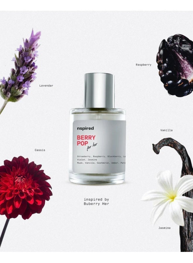 Nspired Beauty Berry Pop EDT for Women – Fruity Floral Long Lasting - Image 1