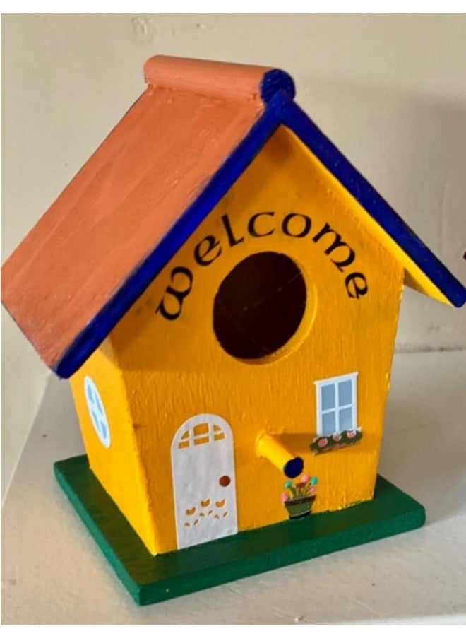 Creative Hobbies ® Mini 4 Inch Tall Birdhouse Set Of 4 Styles Small Unfinished Wood Ready To Paint Or Decorate - Image 3