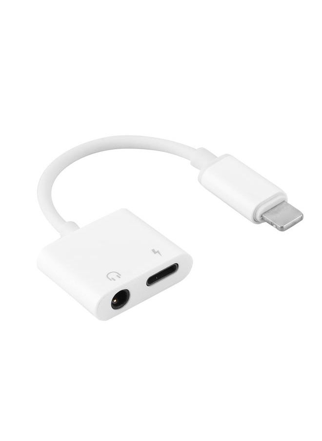 Thoraya for iPhone to 3.5mm Headset Cable Adapter Lightning+3.5 Charging + Listening + Call  - Image 1