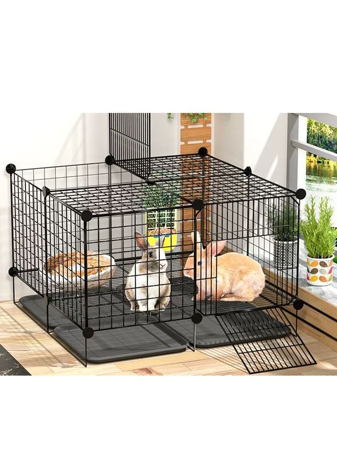 Generic - Indoor Cat Cage Bird Flight Cages Cat Crate Kennels Large w/ Front Doors Ladders Platforms Bed Bottom Tray for Pet Puppies Ferrett Rabbit Hedgehog - Image 1