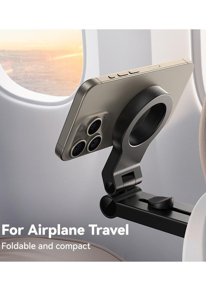 ELTRAZONE Magnetic Airplane Phone Holder – 360° Rotatable Travel Essential, Hands-Free Desk & Car Mount for iPhone 16 Pro Max - Image 5