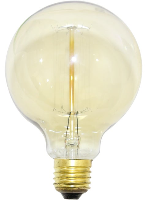 Hammer bulb – amber yellow, clear glass, E27 base, dimmable 40 watts