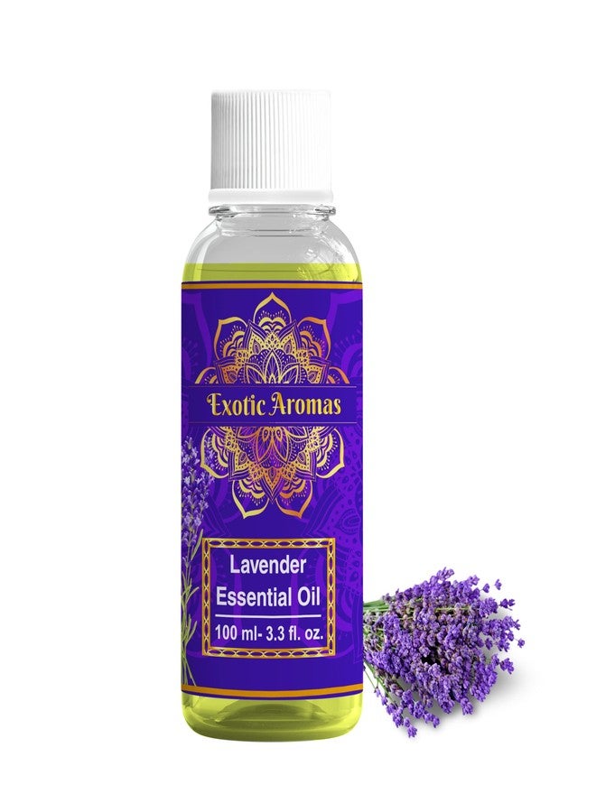 Exotic Aromas Lavender Essential Oil 100 Ml for Aroma Therapy, Stress Relief, Hair, Skin - Image 1