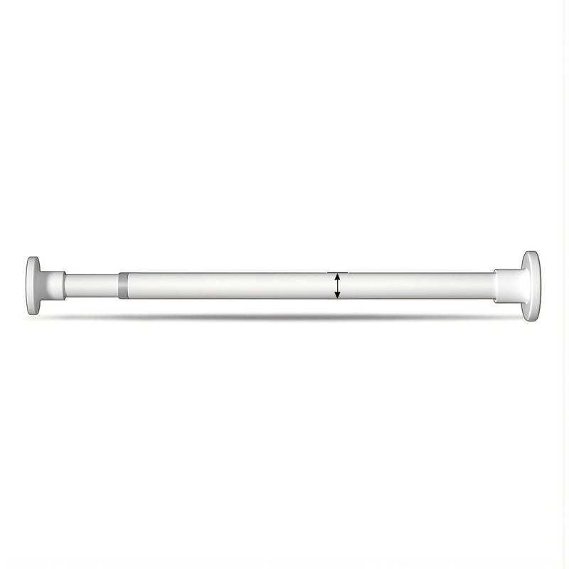 Wall Friendly Tension Rod White No Trace No Scratch 30-50cm No Drill For Rental Apartment Silent - Image 1