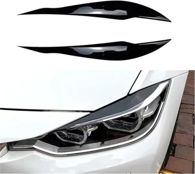 Vuzmode Carbon Fiber Headlight Eyebrow Trim for BMW 3 Series - Image 3