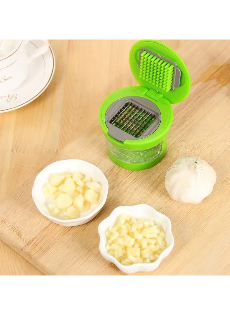 VIO VIO® Mini Garlic Press Garlic Presser Small Garlic Crusher Garlic Cutter Garlic Mincer Slicer Manual Vegetable Chopper Kitchen Hand Press Chopper for Onion Nuts Fruits Food Chopper for Kitchen  - Image 5