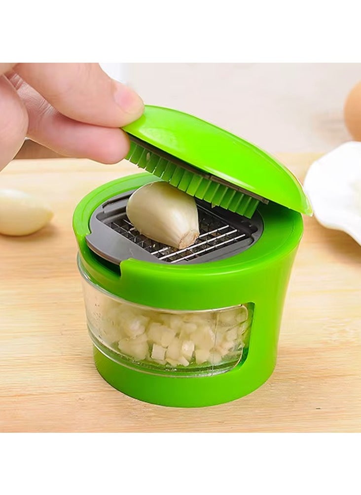 VIO VIO® Mini Garlic Press Garlic Presser Small Garlic Crusher Garlic Cutter Garlic Mincer Slicer Manual Vegetable Chopper Kitchen Hand Press Chopper for Onion Nuts Fruits Food Chopper for Kitchen  - Image 3