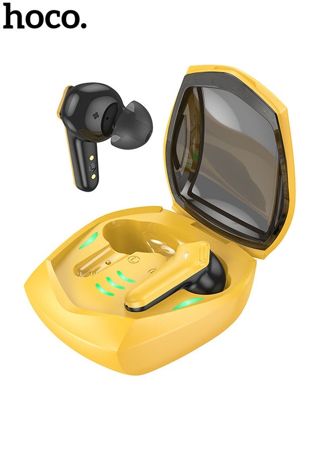 هوكو. سماعة ألعاب لاسلكية حقيقية بتقنية بلوتوث EW28 (صفراء) - Image 1