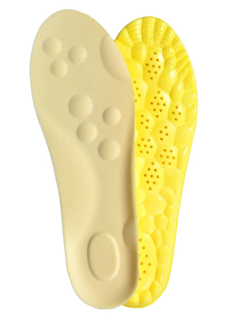 Dr. Joe Medical Brushes Meron Foam Flexible Shock Absorption Arch Support Insole for Running and Sports Shoes, Memory Foam 4D Cloud Technology Foot Insert, Breathable Soft Padded Comfortable Non Slip Shoe Insoles for Men and Women, U Shaped Heel Alignment Orthopedic Support Insert, Sweat Absorbing Honeycomb Design, Lightweight Durable Polyurethane Material, Suitable for Casual Shoes Boots Work Shoes Sneakers Slippers, Pain Relief Foot Cushion Insole for Daily Use, 1 Pack High Resilience Gel Padding Impact Protection, All Day Comfort Support for Plantar Fasciitis Heel Pain Arch Pain Flat Feet, Trim to Fit Universal Size Insert - Image 2