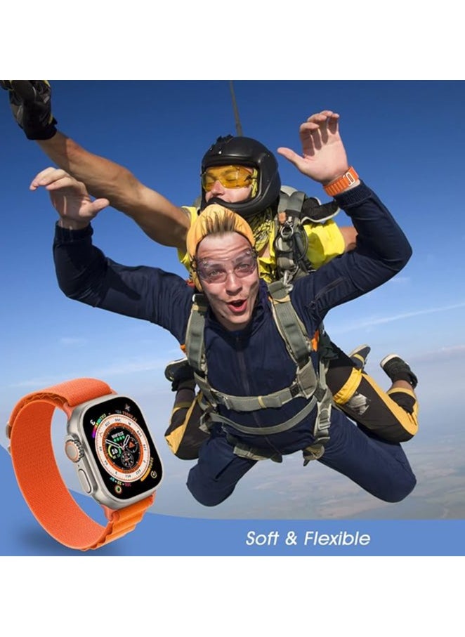 FARROBIZZ - Pack Alpine Loop Compatible With Apple Watch Band 49mm 45mm 44mm 42mm 41mm 40mm 38mm, Women Men Nylon Sport Solo Loop Rugged Strap with G‑Hook for iWatch Utral Series 8 7 6 5 4 3 2 1 SE - Image 1