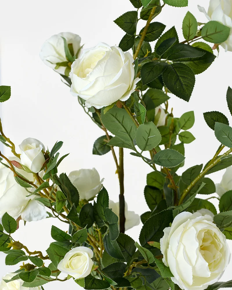 Redtag White and Green Artificial in Ceramic Pot