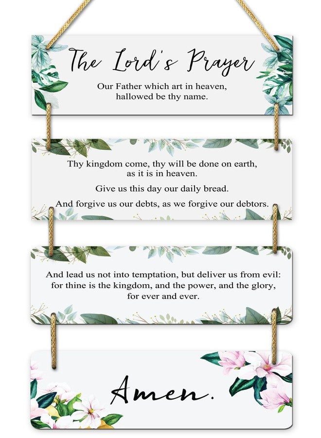 AR Creative The Lord's Prayer- Bible Verse Wall Hanging For Home Decoration, Bible Quotes MDF Wooden Wall Art, Bible Verse, Home, Office Decor, Wall Wood Hanger (15 inch x 11 inch) - Image 1