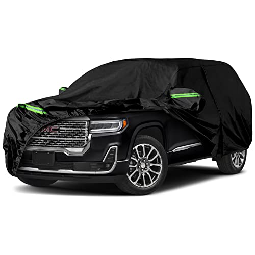SPORTULI Waterproof Car Covers Replace for 2017-2025 GMC Acadia, 6 Layers All Weather Custom-fit Car Cover with Zipper Door & Windproof Strap for Snow Rain Dust Hail Protection (Acadia) - Image 1