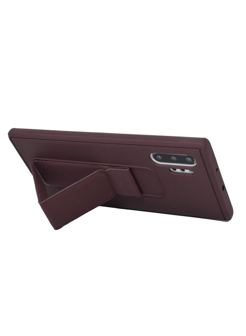 بورتوني جراب Galaxy Note 10 Plus مصنوع من السيليكون ومقاوم للصدمات مع غطاء حامل الإصبع - Image 2