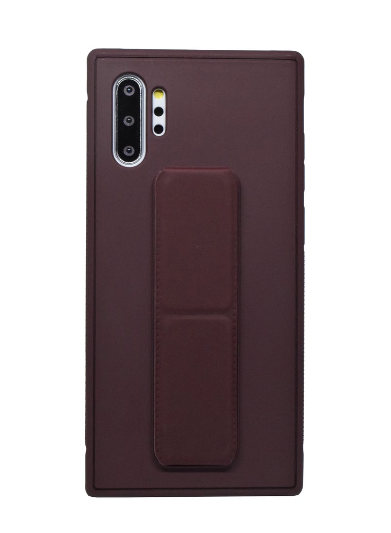 بورتوني جراب Galaxy Note 10 Plus مصنوع من السيليكون ومقاوم للصدمات مع غطاء حامل الإصبع - Image 1