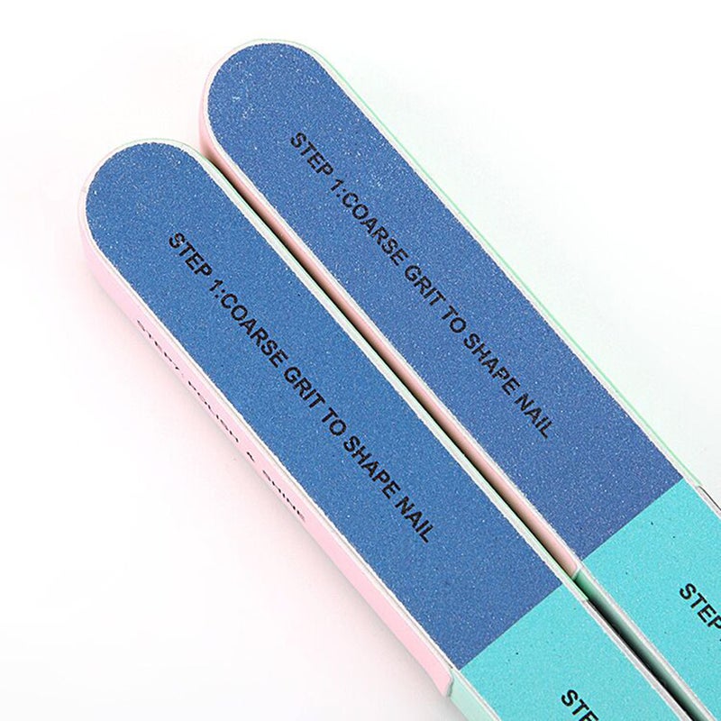 2pcs/lot Nail Files Nail Buffers Block 7 Professional Steps Buffing Polishing Shining Your Fingernail & Toenail Tool Kit Sets - Image 5