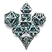 HNCCESG DD Dice Metal Polyhedral Dice Set Role Playing DND Dice for Dungeons and Dragons HNCCESG Hollow Cthulhu Dice for Table Game RPG MTG Blue - Image 2