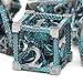 HNCCESG DD Dice Metal Polyhedral Dice Set Role Playing DND Dice for Dungeons and Dragons HNCCESG Hollow Cthulhu Dice for Table Game RPG MTG Blue - Image 4