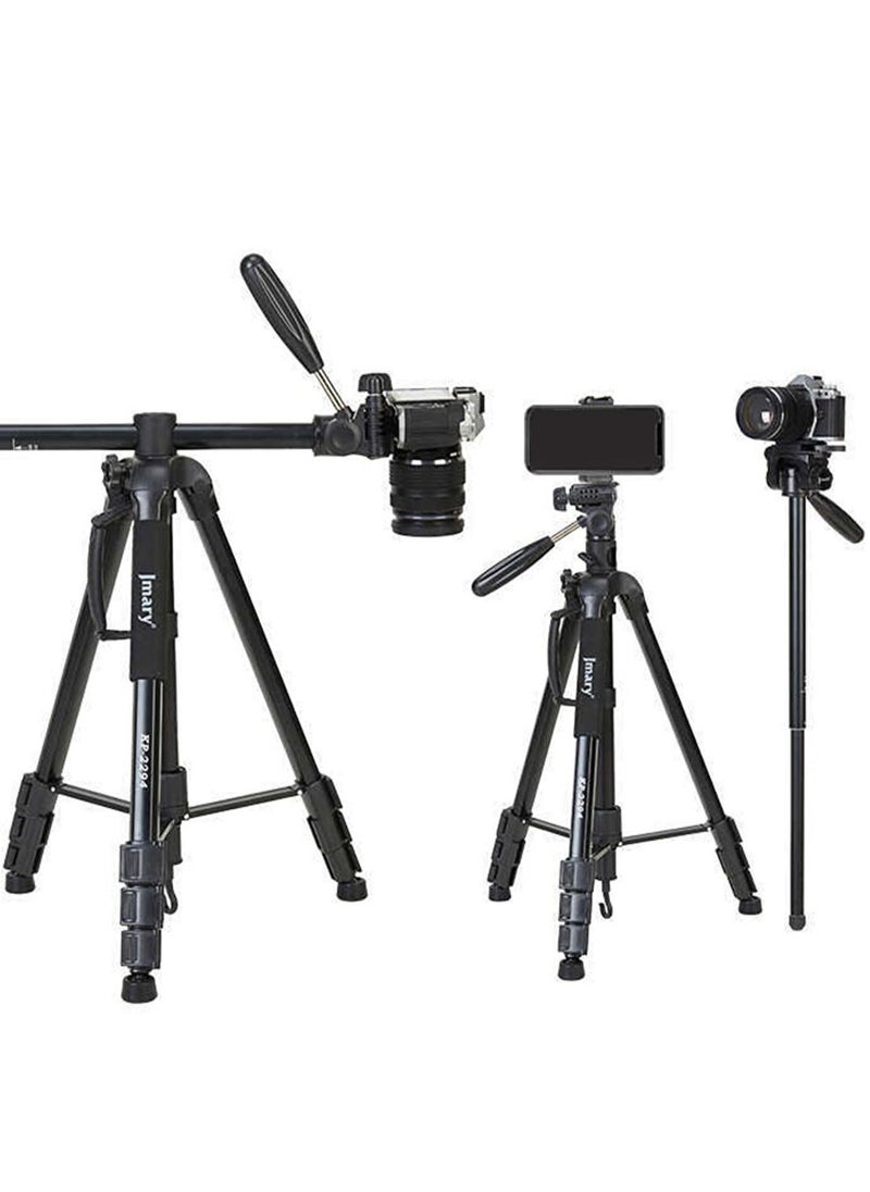 Jmary - Jmary KP-2274 CameraAluminium Tripod with 4 Sections Professional Detachable Monopod Tripod with 360 Degree Head Quick Release Plate - Image 1