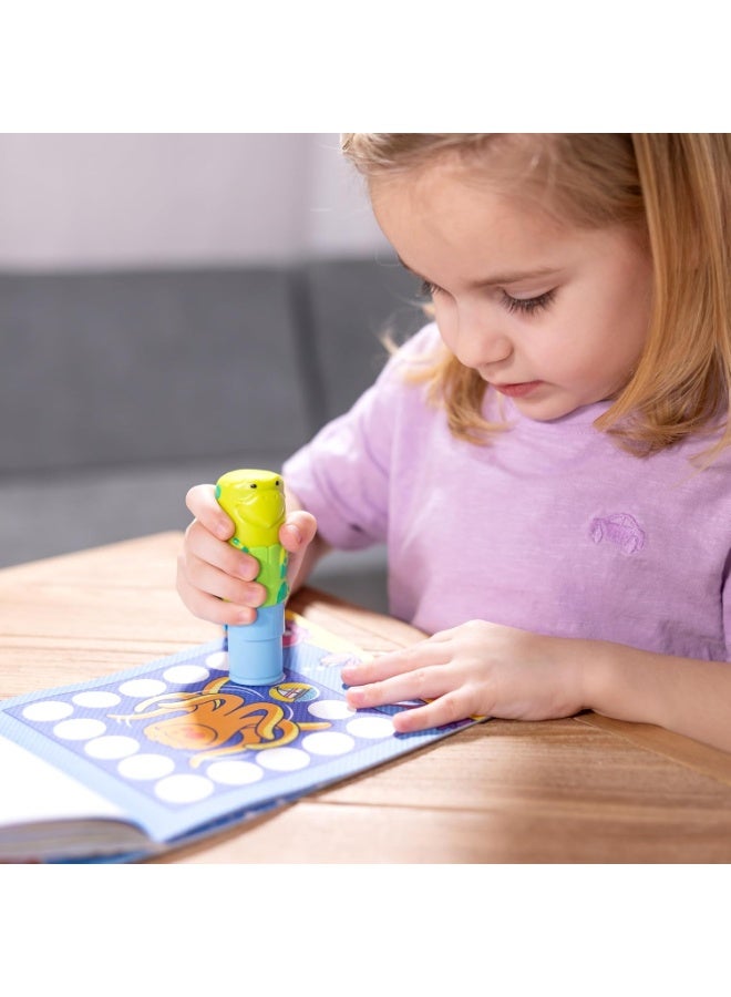 Melissa & Doug Sticker WOW! Sticker Stamper & Activity Pad - Turtle – 300+ Stickers, Self-Inking Stamper & 24 Activity Pages – Mess-Free Creative Fun for Kids – Ages 3+ | MD50234 - Image 5