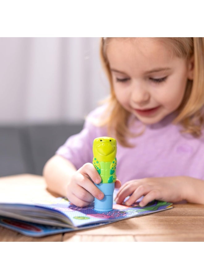 Melissa & Doug Sticker WOW! Sticker Stamper & Activity Pad - Turtle – 300+ Stickers, Self-Inking Stamper & 24 Activity Pages – Mess-Free Creative Fun for Kids – Ages 3+ | MD50234 - Image 2