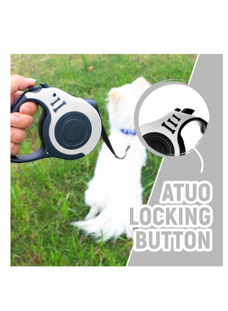 SYOSI Retractable Dog Leash Automatic Telescopic Tractor Dog Tape, Pet Tape 16 FT Durable and Convenient, with Non-Slip Handle, Tangle Free, Pause and Lock, Suitable for Small and Medium-Sized Dogs - Image 4