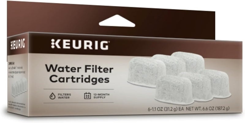 Keurig خرطوشات إعادة تعبئة فلتر الماء من كيريج - 6 قطع لصانعات القهوة 2.0 K-Cup Pod - Image 1