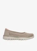SKECHERS TAUPE MESH/ KNIT/ DURALEATHER