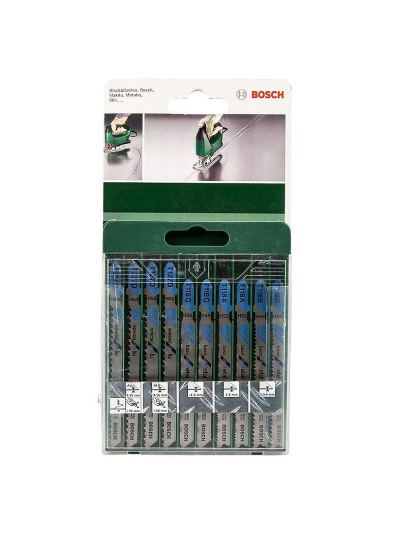 BOSCH Hss Jigsaw Blade Set Pack Of 10