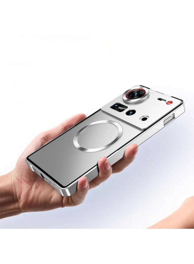 Compatible case with nubia Z70S Ultra, alloy magnetic Pioneer bezel drop protector - Image 5