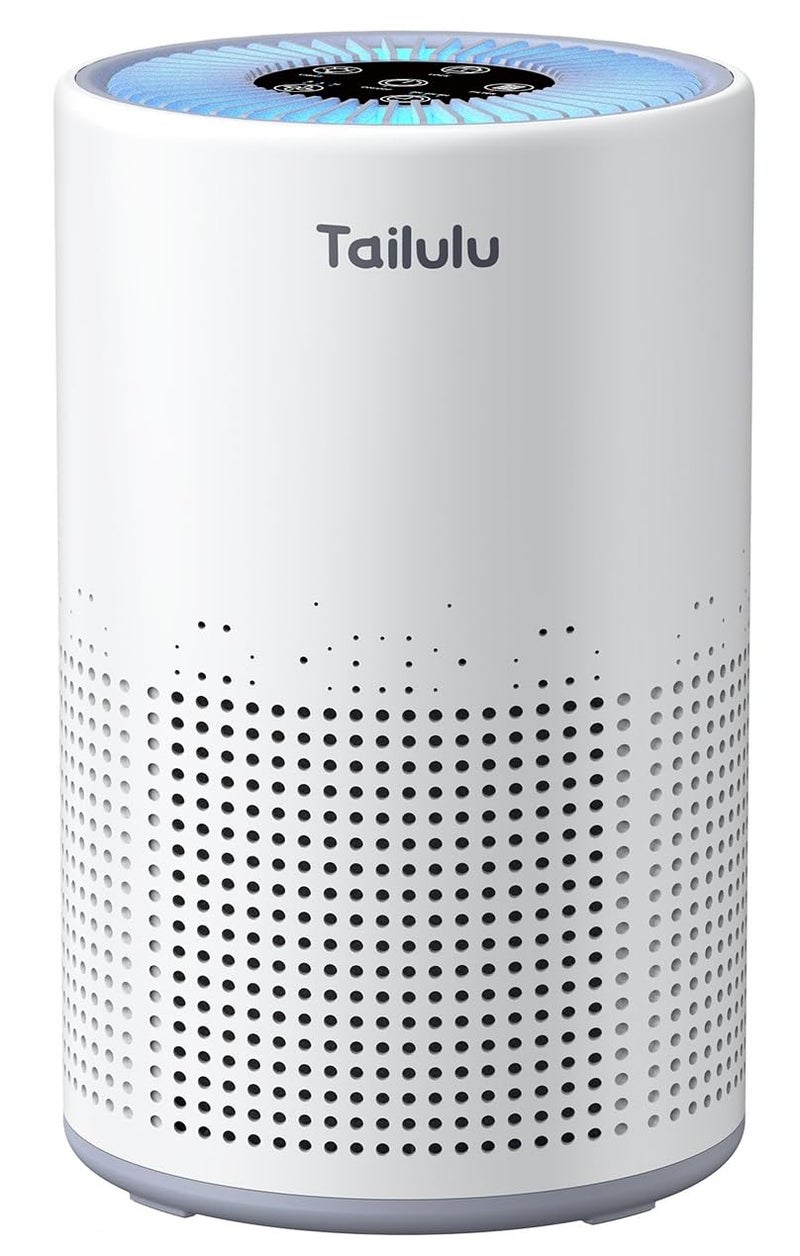 Tailulu Air Purifiers for Bedroom Home Pets 1200 Ft Tailulu H13 True HEPA Air Filter Portable Air Purifier with 12dB Sleep Mode Speed Control Timer Quiet Air Cleaner For Odor Dust Smoke Pollen AP050 - Image 2