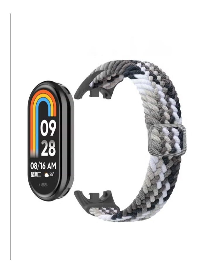 حزام الساعة مناسب لحزام نسيج النايلون المضفر لـ Xiaomi Band 8/Xiaomi Band 9  - Image 1