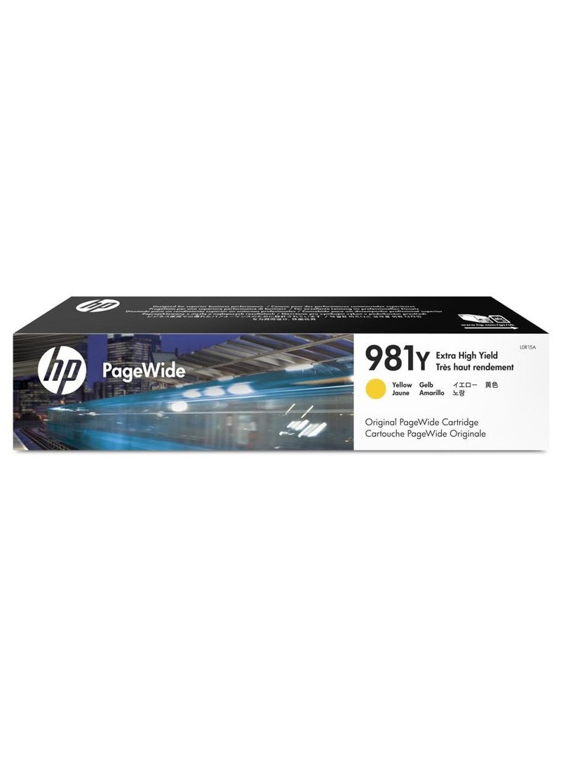 HP 981Y Extra High Yield Cyan Original PageWide Cartridge Cyan