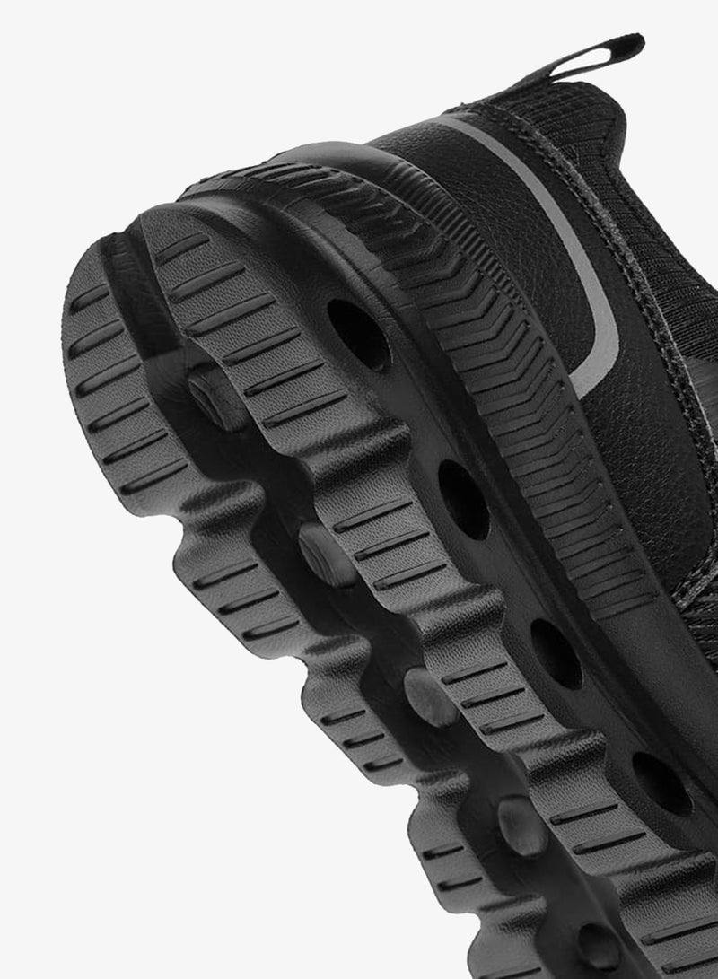 Dash Boys Panelled Sports Shoes with Hook and Loop Closure - Image 4